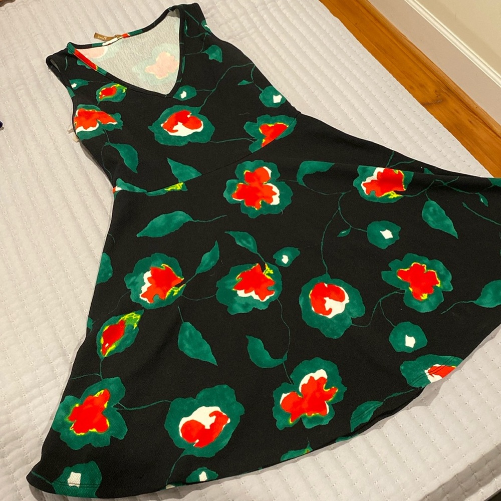 Watercolor skater dress